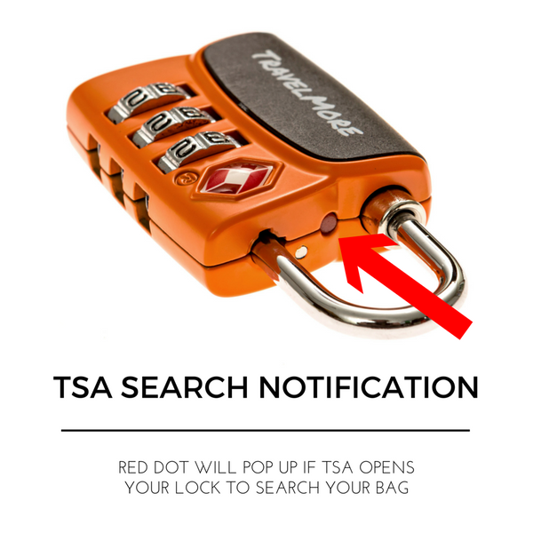 TSA Approved Luggage Lock - Search Alert Technology